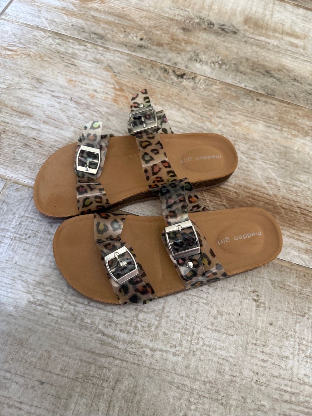 Steve Madden Leopard Print Girl’s Sandals